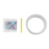 Maxbell Bubble Blowing Double Sided Tape Wall Mount Tape Creative DIY Crafts Sticky Purple Sequins
