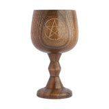 Maxbell Wooden Goblet Milk Mug Water Cup 150ml for Church Bedroom Coffee