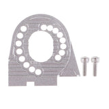 Max Aluminum Alloy Motor Mount Plate with Heat Sink Fins for Traxxas TRX4 Silver