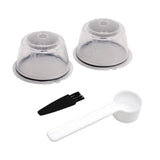 Maxbell 2 Pieces Coffee Filters Easy to Clean DIY Spoon Brush for Clear