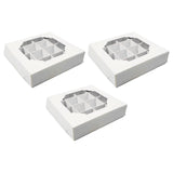 Maxbell Paper Chocolate Packaging Box Cookie Boxes for Celebration Birthday Carnival White
