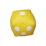 Maxbell Giant Inflatable Dice Toys Jumbo Inflatable Dice for Stage Prop Party Favors Yellow