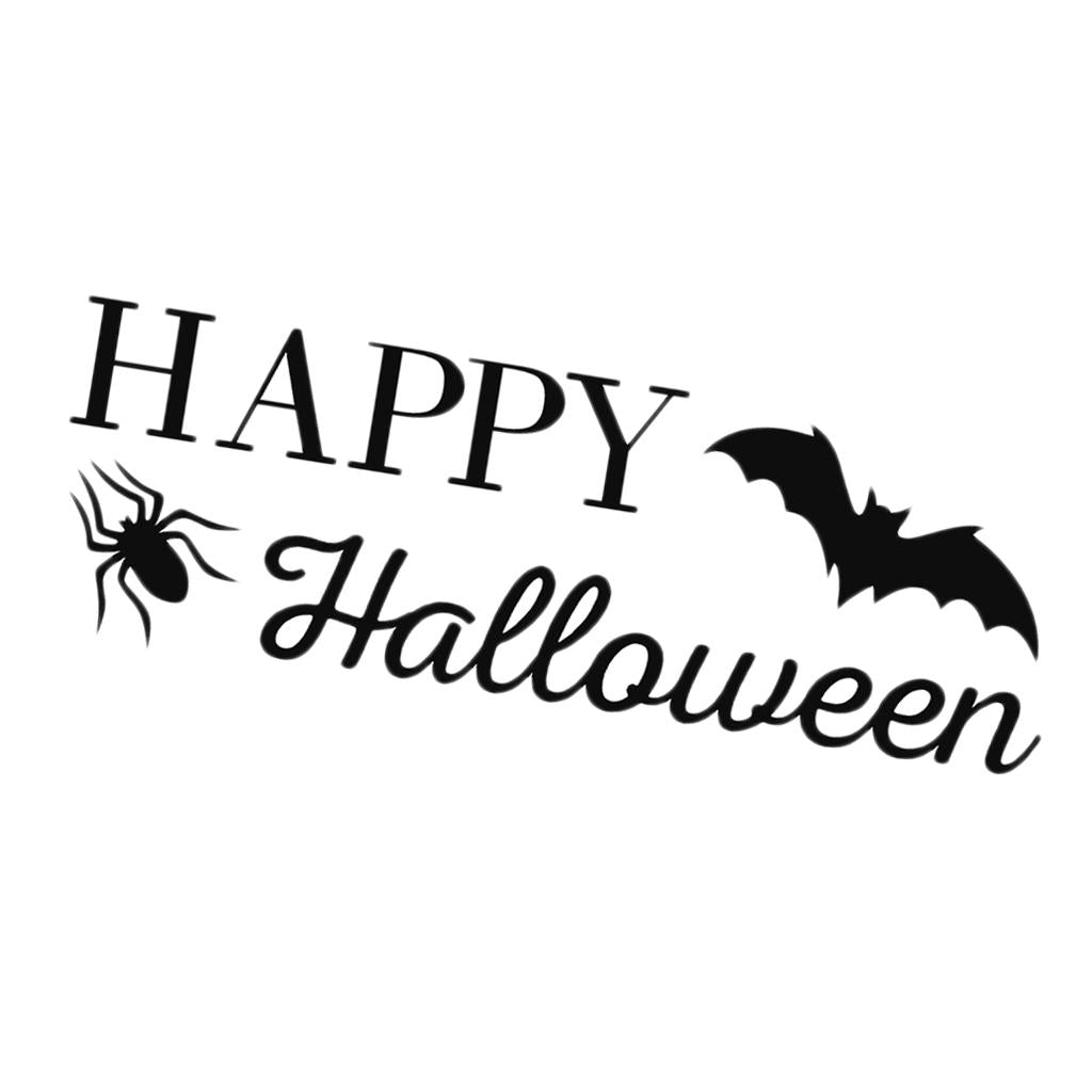 Max Black Cartoon Halloween Door Wall Sticker Bedroom Wall Art Style04