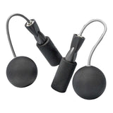 Maxbell Cordless Jumping Rope Gym Exercise Fitness Weighted Jump Rope for Kids Ball dia6.5cm Black