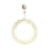 Maxbell Metal Circle Lights Round Fairy Lights for Home Decor Golden