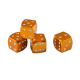 Max 4 Pieces Dice Dust Valve Caps Novelty Fun Retro Auto Car-styling Golden