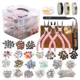 Maxbell Jewelry Making Tools Kit Charms Findings Spacer Beads Crafts Pendant DIY 1711pcs