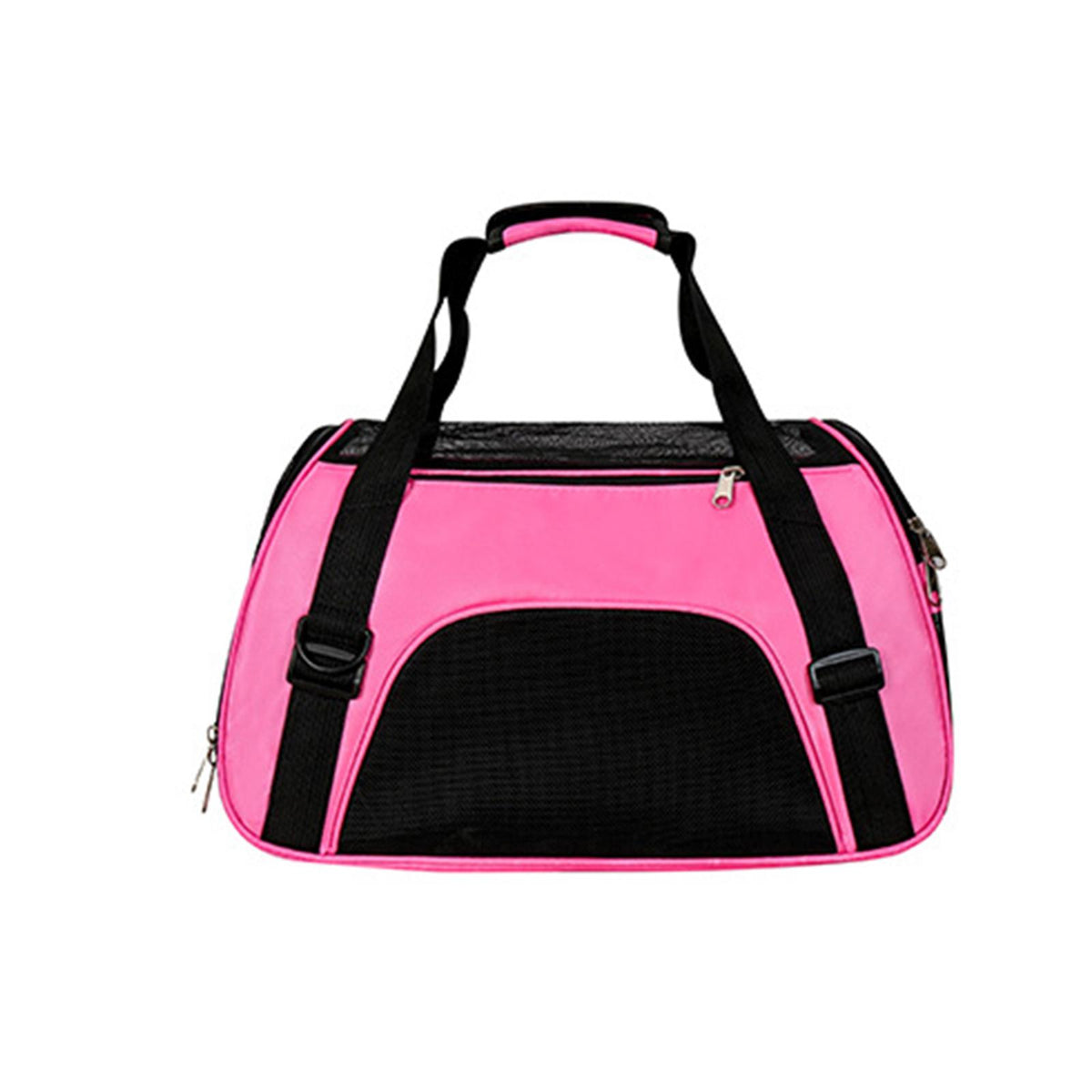 Maxbell Fashion Pet Carrier Bag Adjustable Shoulder Strap Breathable Mesh Portable L Pink