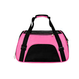 Maxbell Fashion Pet Carrier Bag Adjustable Shoulder Strap Breathable Mesh Portable L Pink
