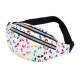 Maxbell Waist Pack with Adjustable Belt Shoulder Bag Lightweight for Travel White