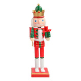 Maxbell Wooden Nutcracker Soldier Doll Figure Puppet Toy for Desktop Decor Gifts Style B