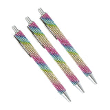 Maxbell 3x Retractable Gel Ink Pens Writing Smoothly Press Pen for Exam Adults Draw Colorful