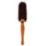 Max Maxb Round Anti-Static Wooden Barrel Hairbrush for Blow Drying Styling Curling Middle