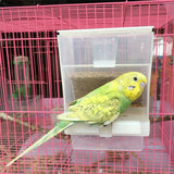 Max Bird Cockatiels Feeder Automatic Plastic Food Container Parrot Splash Proof