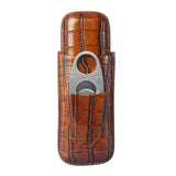 Maxbell Portable Leather storage Case Holds 2 storage Travel Box Sturdy for Party Favor Brown B