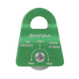 Maxbell 20KN General Purpose Mobile Pulley for Rock Tree Climbing 13mm Rope Pulley Green
