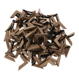 Maxbell 100Pcs Metal Book Scrapbooking Photo Album Menu Corners Protectors 30x30x7mm