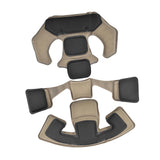 Maxbell Universal Helmet Padding Kit Replacement Breathable Protective Mat Liner Pad Khaki