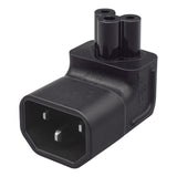 Maxbell IEC320 C14 to IEC320 C5 Power Adapter PVC Connector for Powered Speaker Pdus