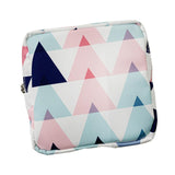 Maxbell Washable Sanitary Napkin Storage Bag Toiletry Pouch Nursing Girls Ladies pink triangle