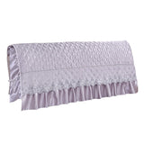 Max Stretchable Bedroom Bed Headboard Cover Protector Slipcover Purple 180cm
