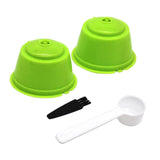 Maxbell 2 Pieces Coffee Filters Easy to Clean DIY Spoon Brush for Green