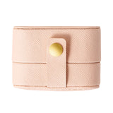 Maxbell Ring Box Multipurpose Durable PU Ring Storage Tray Portable for Brooch Pink