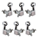 Max Guitar Tuning Pegs Tuners Machine Heads for Electric/Acoustic Guitar Silver