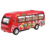 Maxbell Alloy Pull Back Bus Model Vehicles Mini Model Car Toy Boys Girls Gift Red
