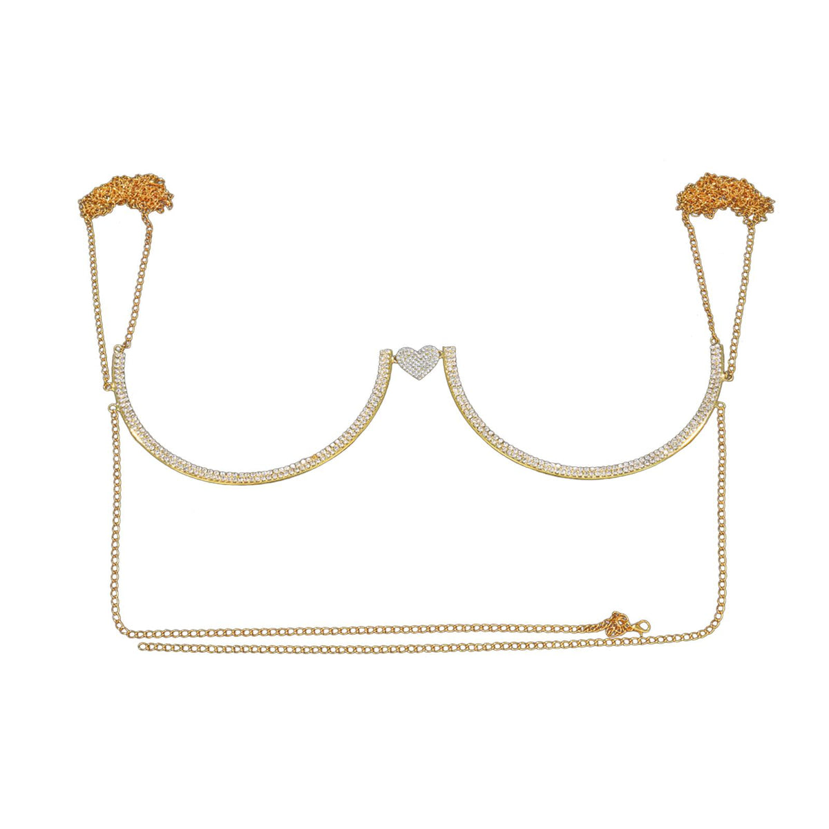 Maxbell Body Chains Popular Accessories Charms Bling for Nightclub bikini Gold