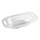 Maxbell Extendable Strainer Basket Household for Dishes Pasta Drain Vegetables Clear