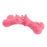 Maxbell Dog Chew Toy, Rubber Bone Chewing Toys,Durable Bite Toy Molar Toy Pink_2