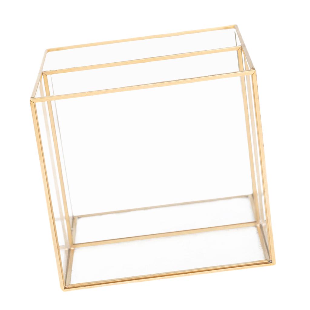 Max Maxb Clear Glass Makeup Brush Holder Pen Pencil Cup Holder Desktop for Office