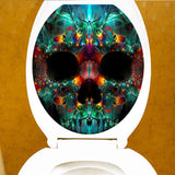 Max Maxb Creative 3D Toilet Stickers Bathroom Decorative Decals Color skull Head