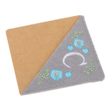 Maxbell Flower Letter Embroidery Bookmark Book Marker Clip Page Stitched Corner Winter C