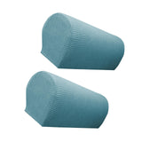 Maxbell 2x Sofa Armrest Covers Washable Stretchable Armrest Cover for recliner Blue