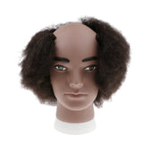 Maxbell Premium Human Hair Male Bald Mannequin Head Curly Wig Display Styling Head