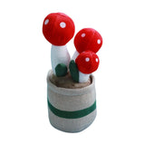 Maxbell Cute Mushroom Plush Toys Lifelike Cartoon for Dining Room Nursery Girls Boys Red