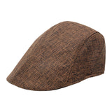 Maxbell Beret Hat Classic Peaked Hat Casual Male Newsboy Hat for Golf Outdoor Hiking Coffee