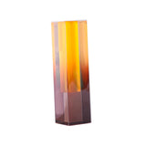 Maxbell Acrylic Flower Vase Flower Pot Stems Bunch Holder Column Plant Planters Orange Brown