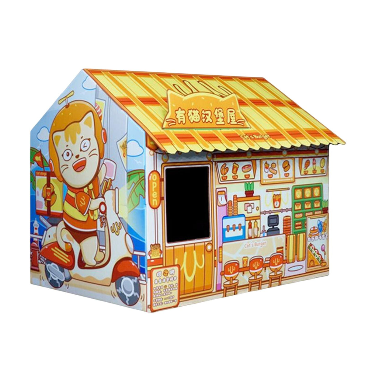Maxbell Cat House Scratcher Kittens Furniture Protector Bed Cardboard Pet Hamburger
