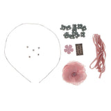 Maxbell DIY Crystal Wave Headband Hairband Making Kits Pink
