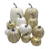 Maxbell 14 Pieces Artificial Pumpkins Foam Crafts Display for Thanksgiving Holiday