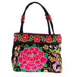Max Embroidery Travel Shoulder Bag Double Faced Flower Handmade Women Bags #2
