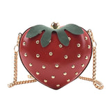Maxbell Girls Strawberry Purse Elegant Shoulder Bag for Ladies Female Cocktail Party