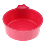 Maxbell Pet Dog Bolt On Cage Bowl Coop Cup, Clamp Puppy Crate Hanging Dish Red