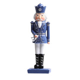 Maxbell 12inch Christmas Nutcracker Ornament Doll for Home Decor New Year Gift Blue