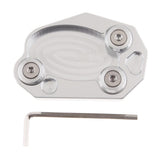 Maxbell Side Stand Extension Pad for Kawasaki Z1000 ZX6R ZX10R ER6N Ninja 650 Silver
