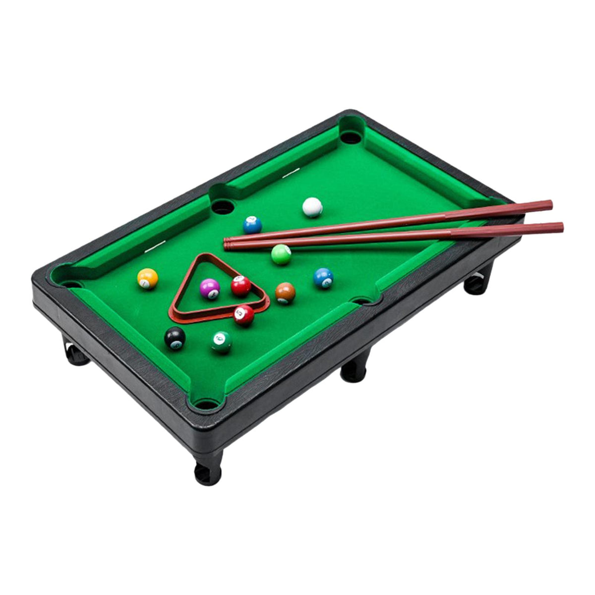 Maxbell Mini Table Pool Toy Billiards Game Balls Snooker travel Indoor L