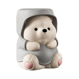Maxbell Adorable Bear Figurine Balloon Bear Figure Arrangement Cabinet Decor grey